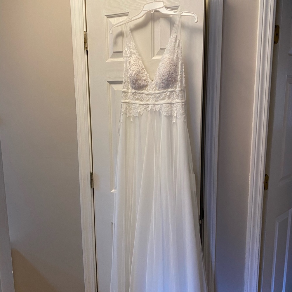 Watters Brielle Dress Ivory Size 4 NWT
